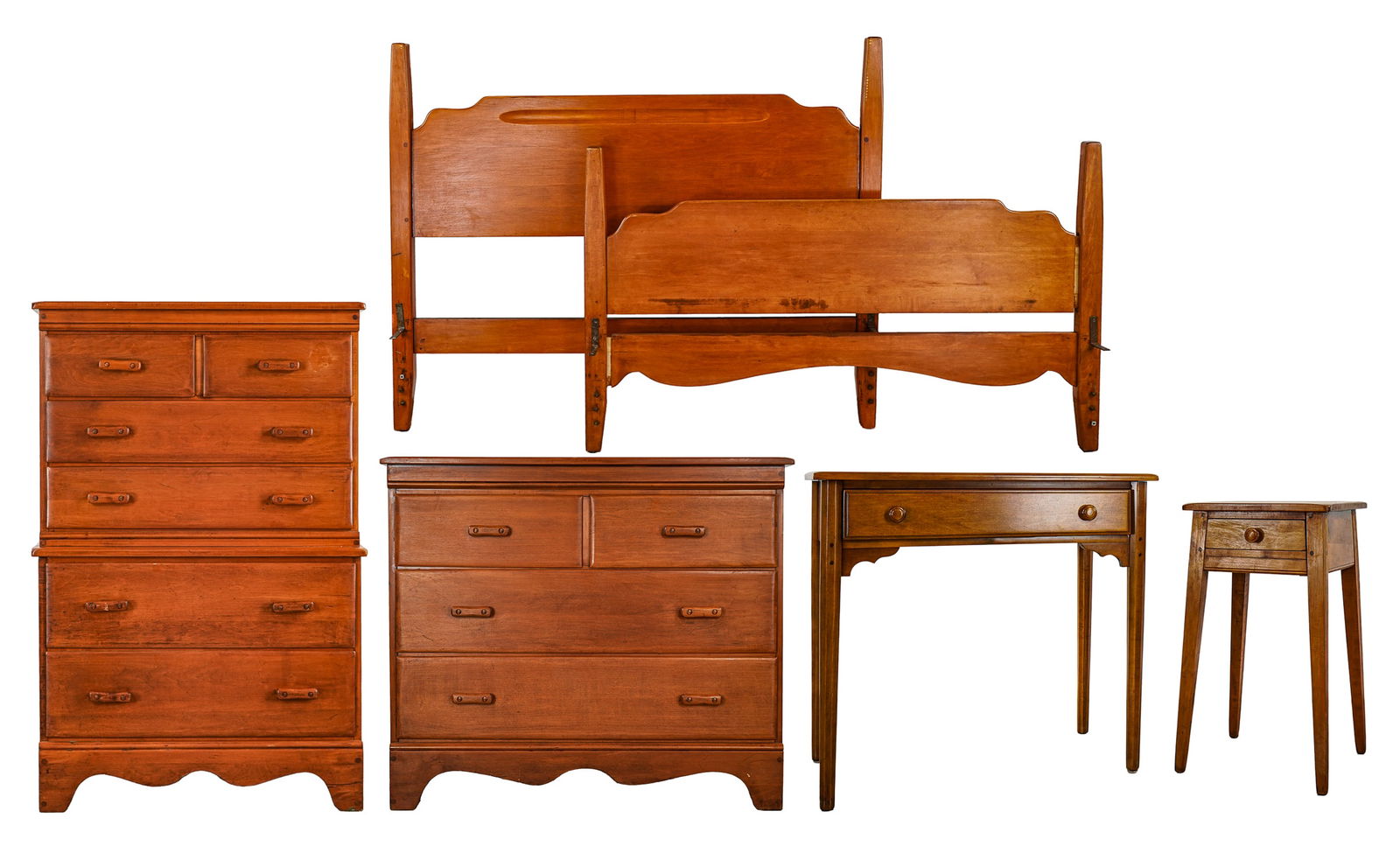 Five Piece Vermont Solid Rock Maple Bedroom Set (1 of 18)