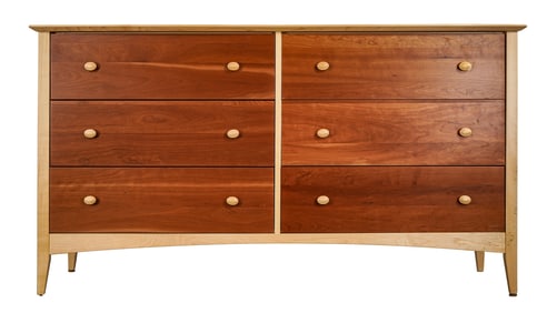 Fine Custom Maple and Cherry Long Chest
