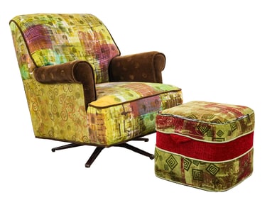 Club Chair and Ottoman