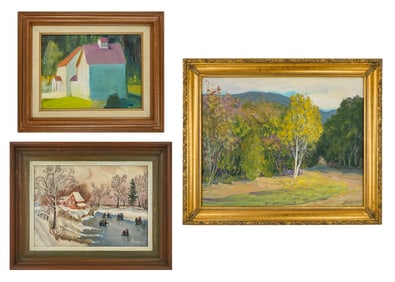 Three small Paintings