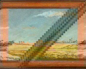 Simone Bride-Vignon (FR 1913-) Wheatfields