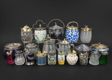 Collection of Preserve Jars and Mustard Pots