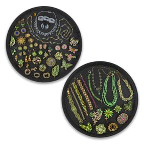 Large Group Vintage Signed Costume Jewelry