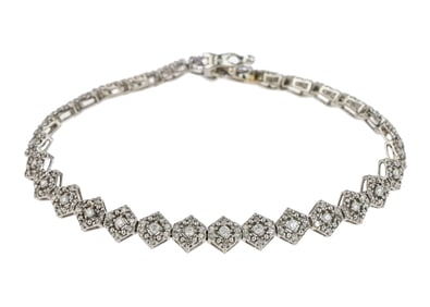 2.7 CT 14k White Gold & Diamond Tennis Bracelet