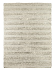Contemporary White Tufted Rug