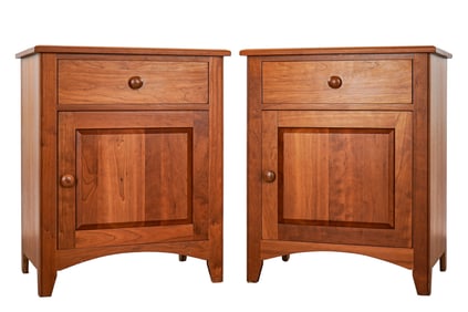 Pair of Cherry Custom side cabinets
