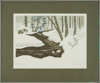 Ellen Eppelsheimer (NH 1913-2002) Winter Brook