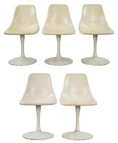 Five Saarinen Style Dining Chairs