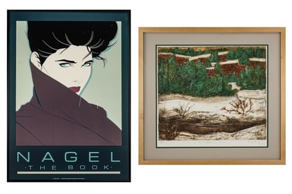 Patrick Nagel/ Mary Louise Peck Lithograph