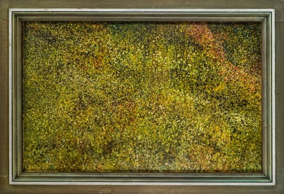 Francis Joseph Gyra Jr (VT 1914-) Pointillism landscape