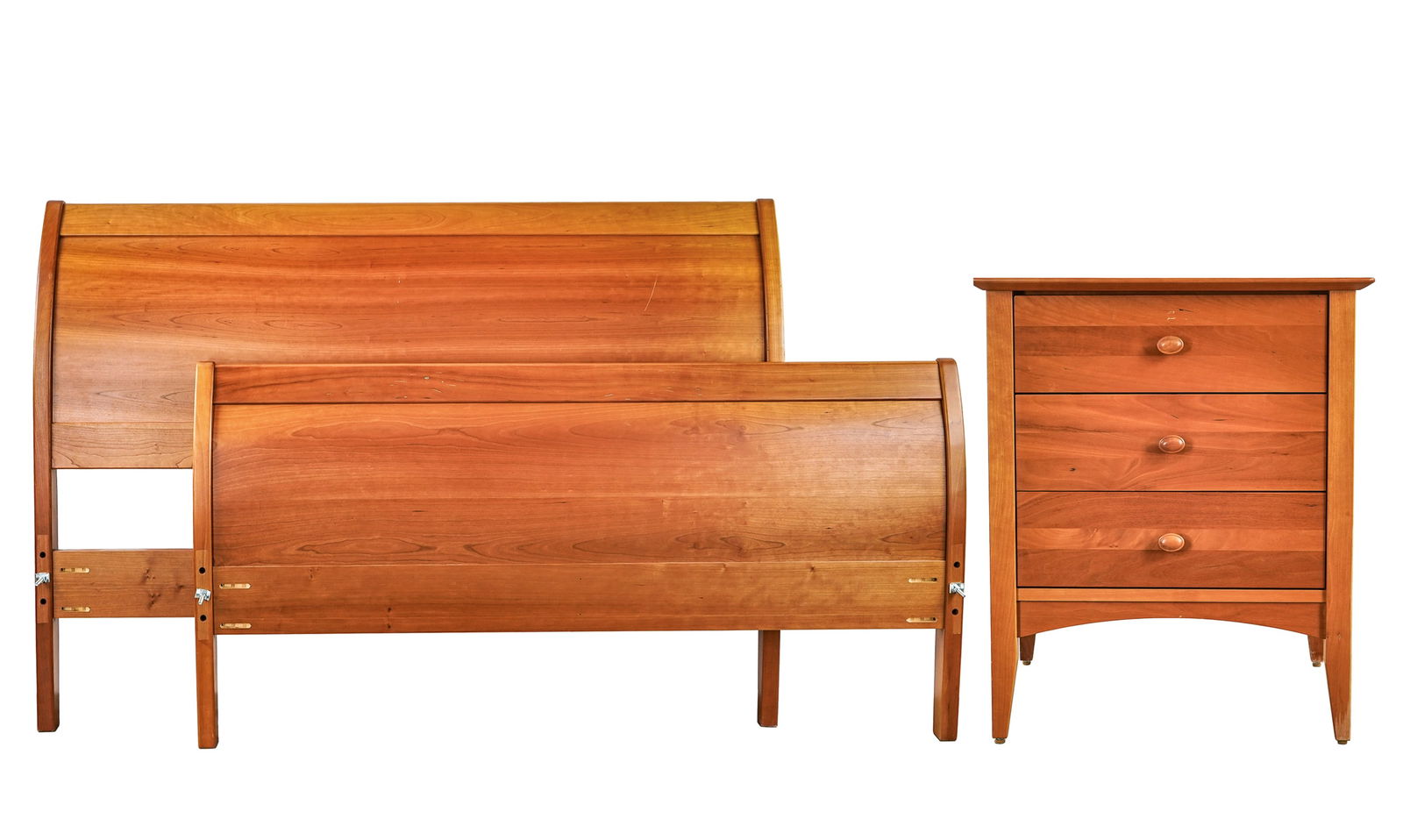 Made in Vermont Cherry Full Size Bed and Stand (1 of 12)