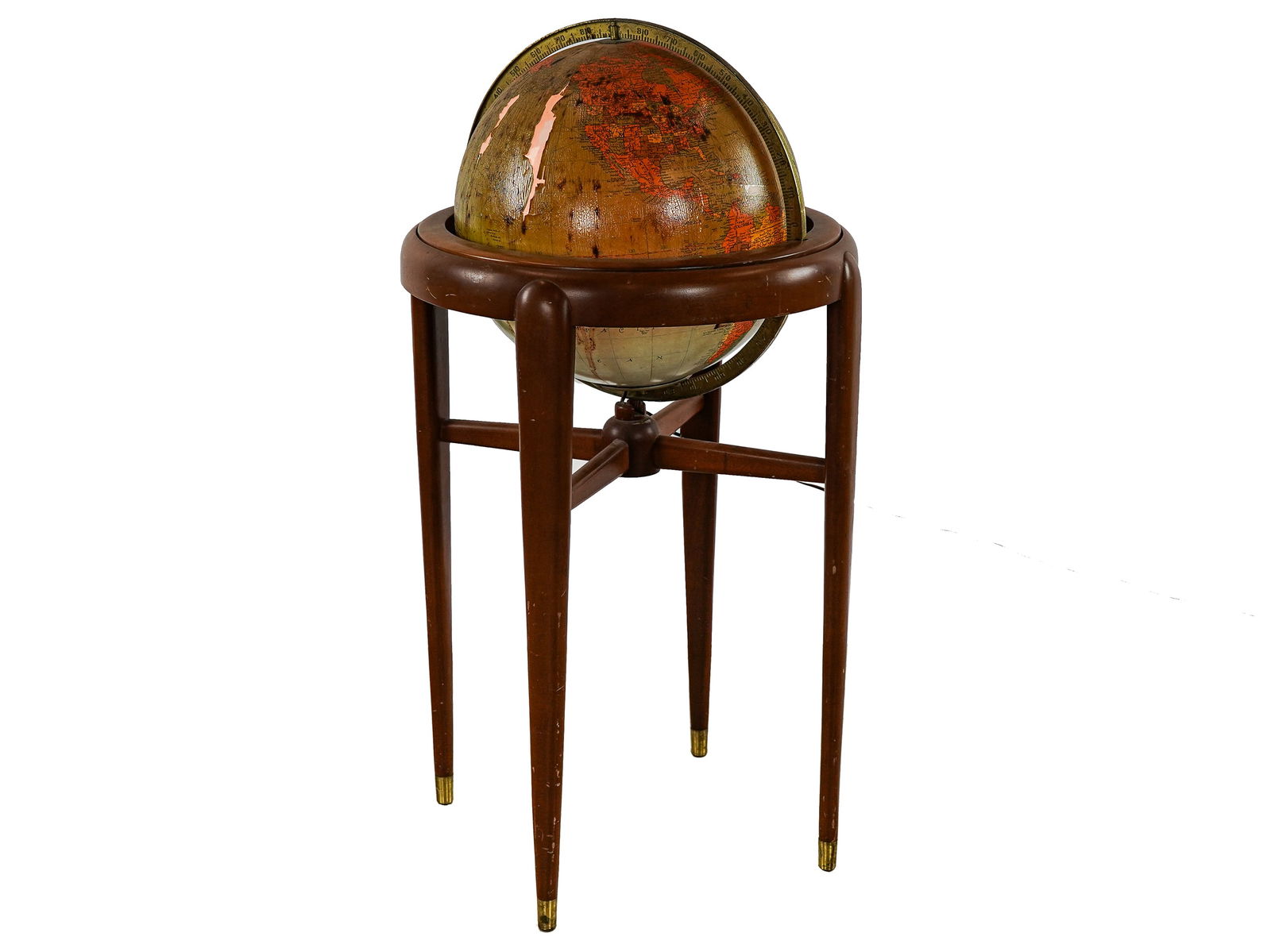 1950s Replogle Floor Model Light Up Globe (1 of 6)