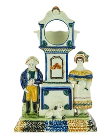 Pearlware Pocket Watch Stand
