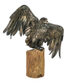 Large Signed Buccellati Silver Eagle