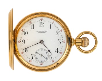 J E Caldwell & Co. Philadelphia 18k Pocket Watch
