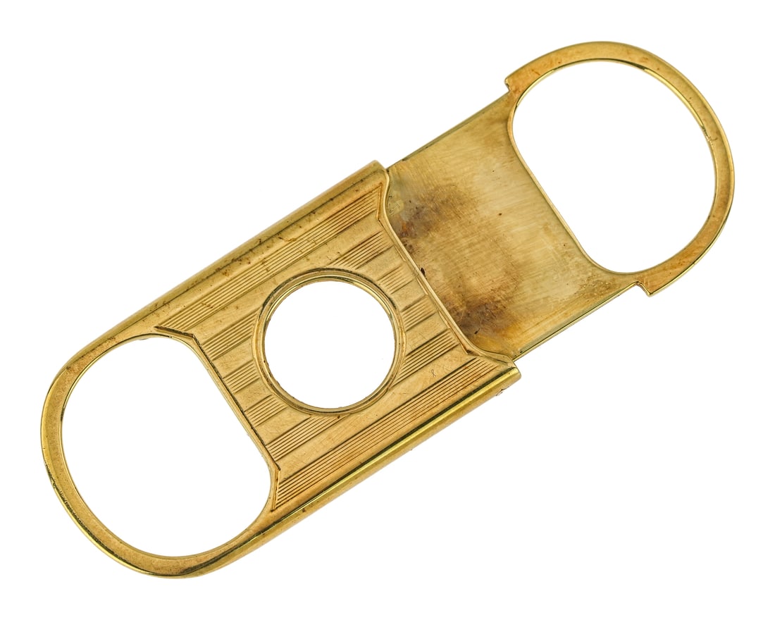 14k Yellow Gold Vintage Cigar Cutter (1 of 4)