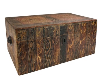 19th c Grain Painted Box