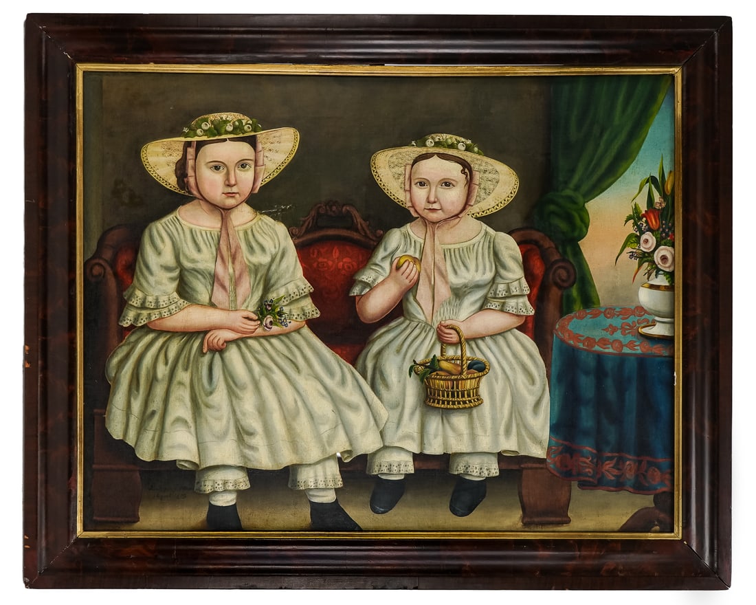 19th c Double Portrait of the Andrews Sisters (1 of 5)