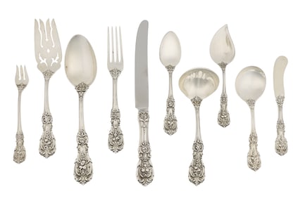 Reed and Barton Francis I Sterling Flatware 102 pcs