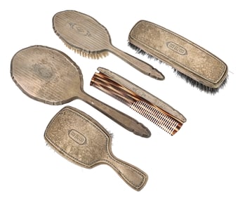 5 Sterling Silver Dresser Items