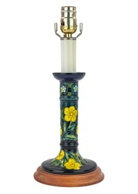 Moorcroft Buttercup Art Pottery Table Lamp