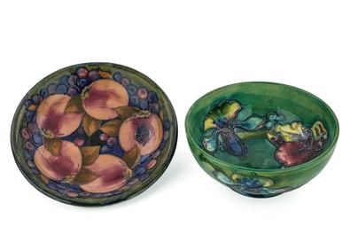 Moorcroft Pomegranate Dish, Iris Bowl