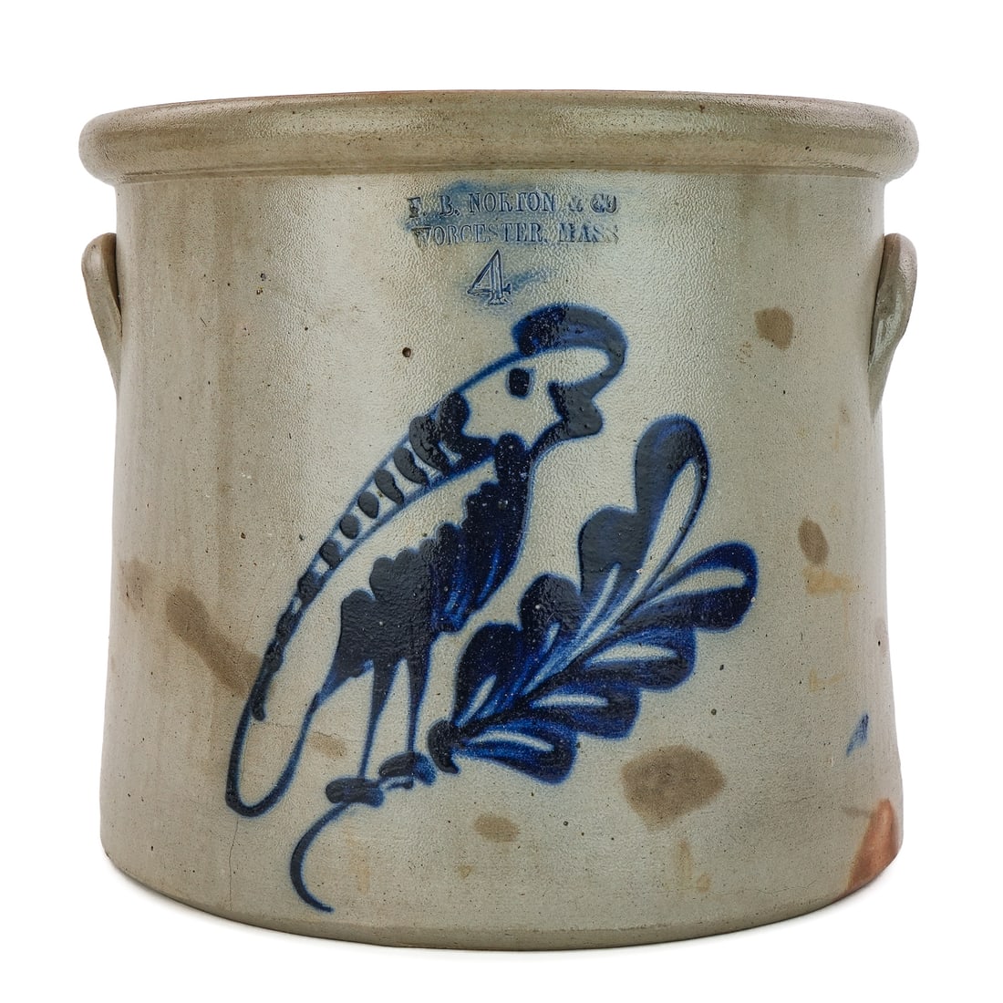 Norton, Worcester Bird Decorated Crock (1 of 9)