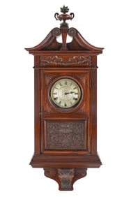 Carved Bracket Clock with Bells