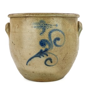 19th c Nichols & Boynton Ovoid Crock