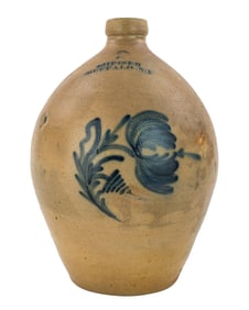 19th c J Heiser, Buffalo, NY Ovoid Jug