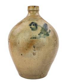 19th c A Gay, Utica, NY Ovoid Jug