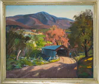 Frank P Shea (AM 1885-1977) Addison County Vermont Landscape