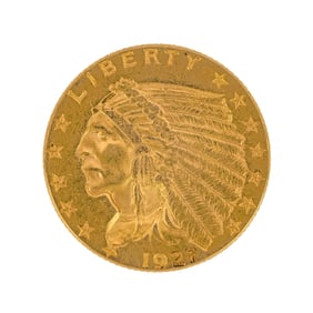 1927 2 1/2$ Gold Coin