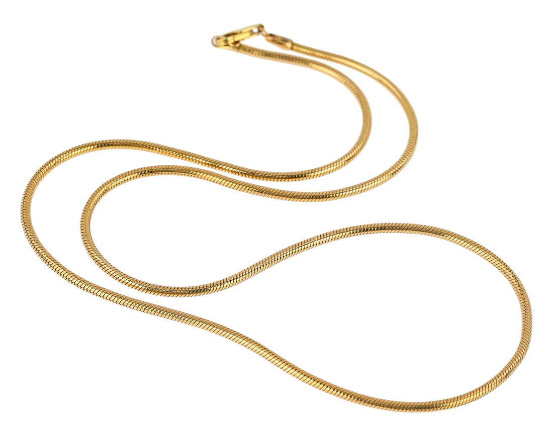 Fine Italian 14k Chocker: Fine 14k Italian yellow gold chocker necklace. 17" long. 13 grams t.w.