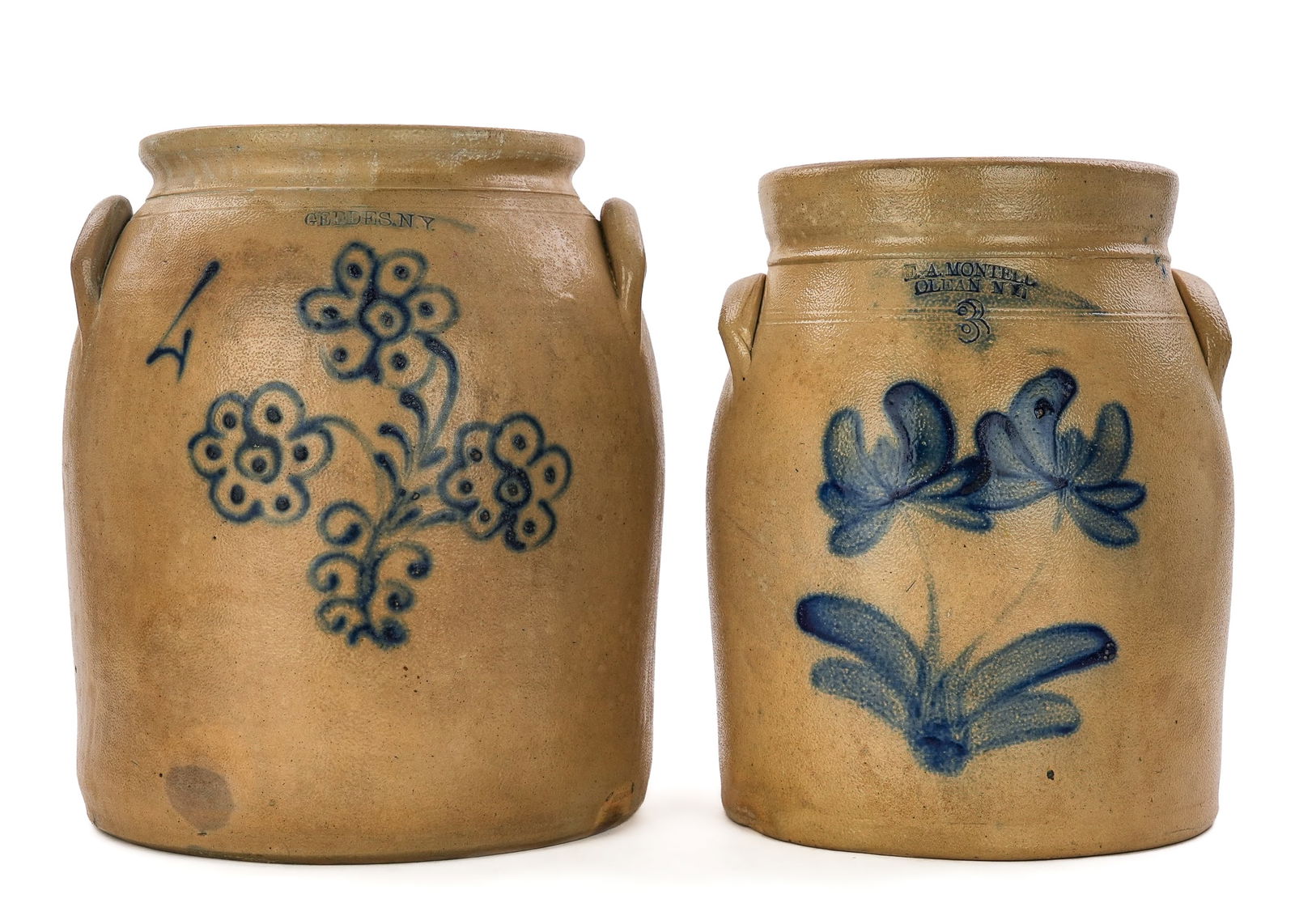 Montell, Geddes Blue Decorated Stoneware Jars (1 of 7)