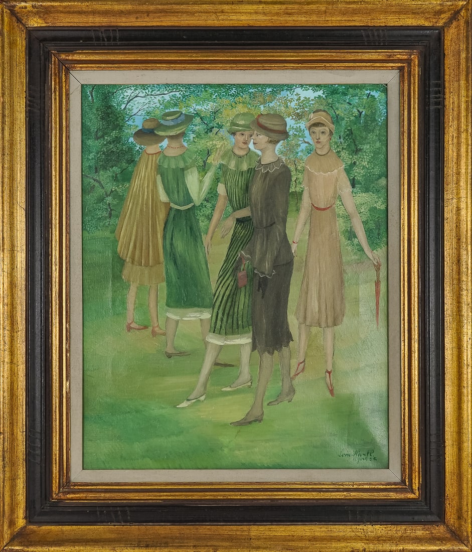 Leon Hartl (FR 1889-1973) The Garden Party (1 of 5)