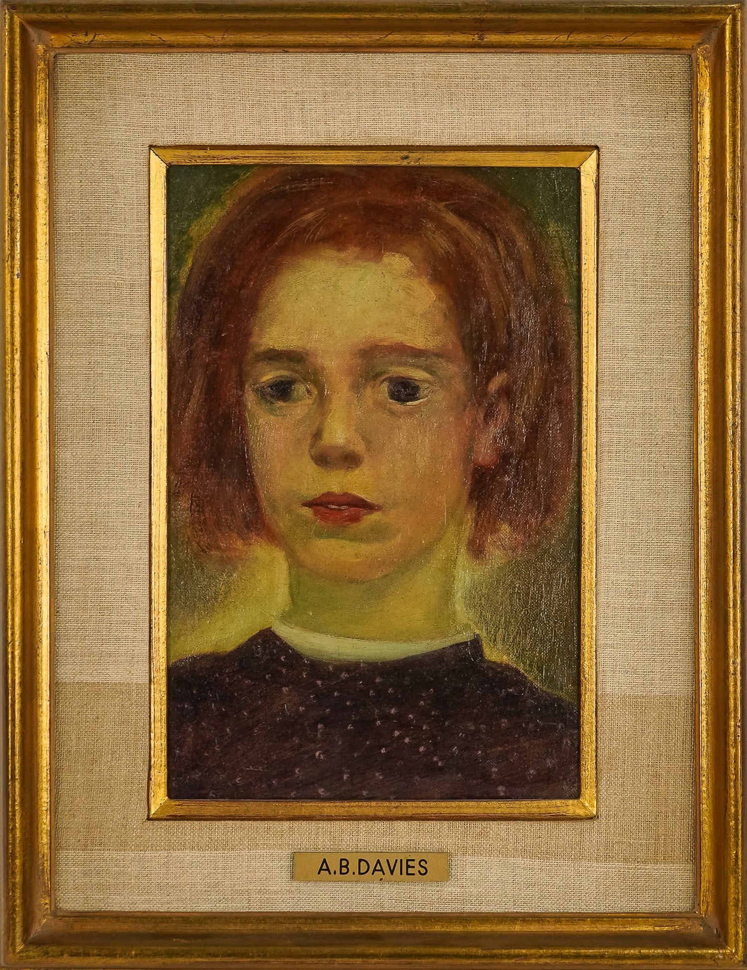 Arthur Bowen Davies (AM 1862-1928) Portrait of a Girl (1 of 4)