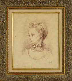 18th c French School portrait of a lady