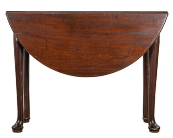 18th c Queen Anne Mahogany drop leaf table
