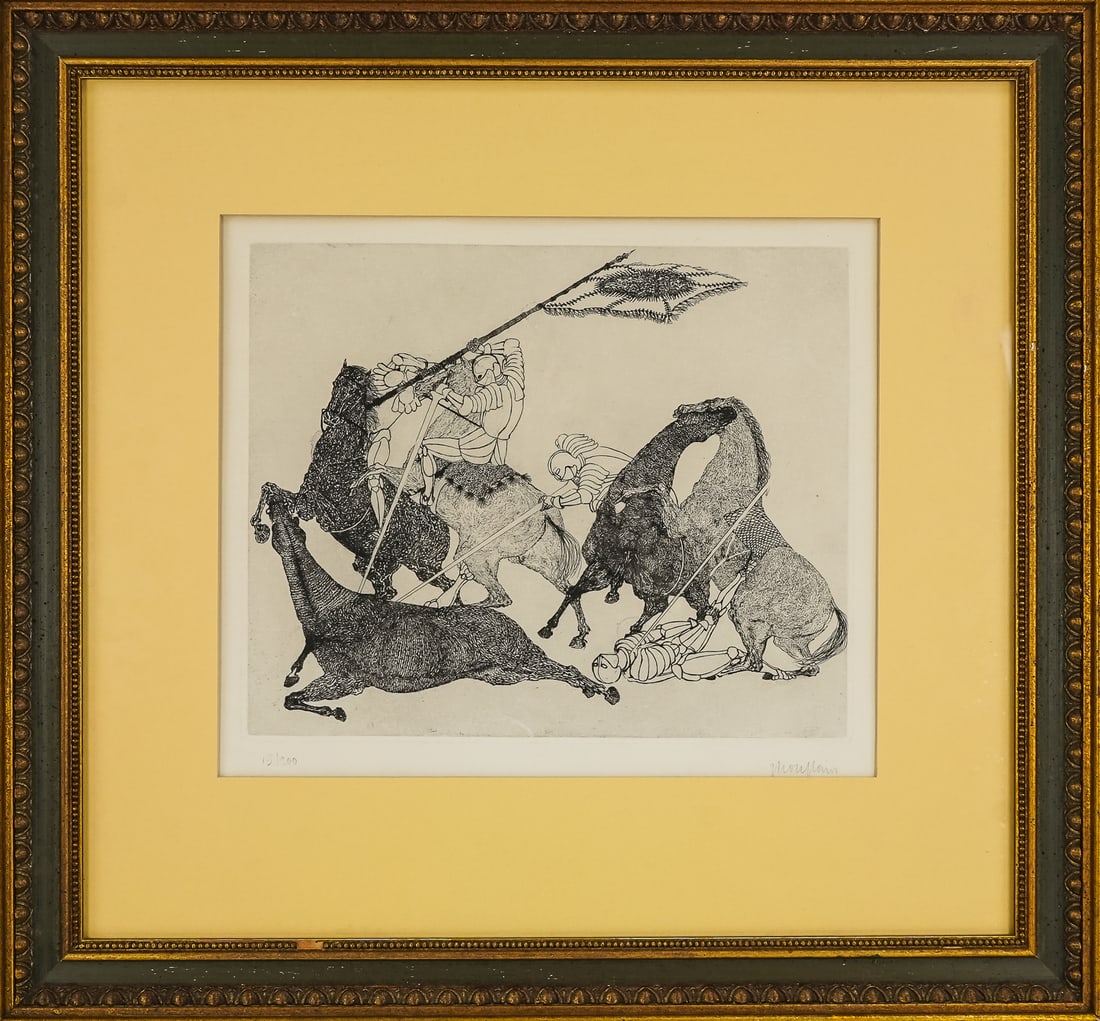 Ernst Morgenthaler (SW 1887-1962) Knights Melee (1 of 4)