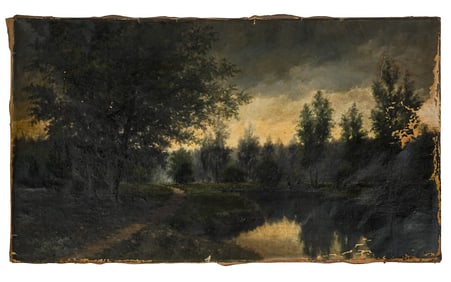 George J Stengel (AM 1872-1937) Tonalist landscape