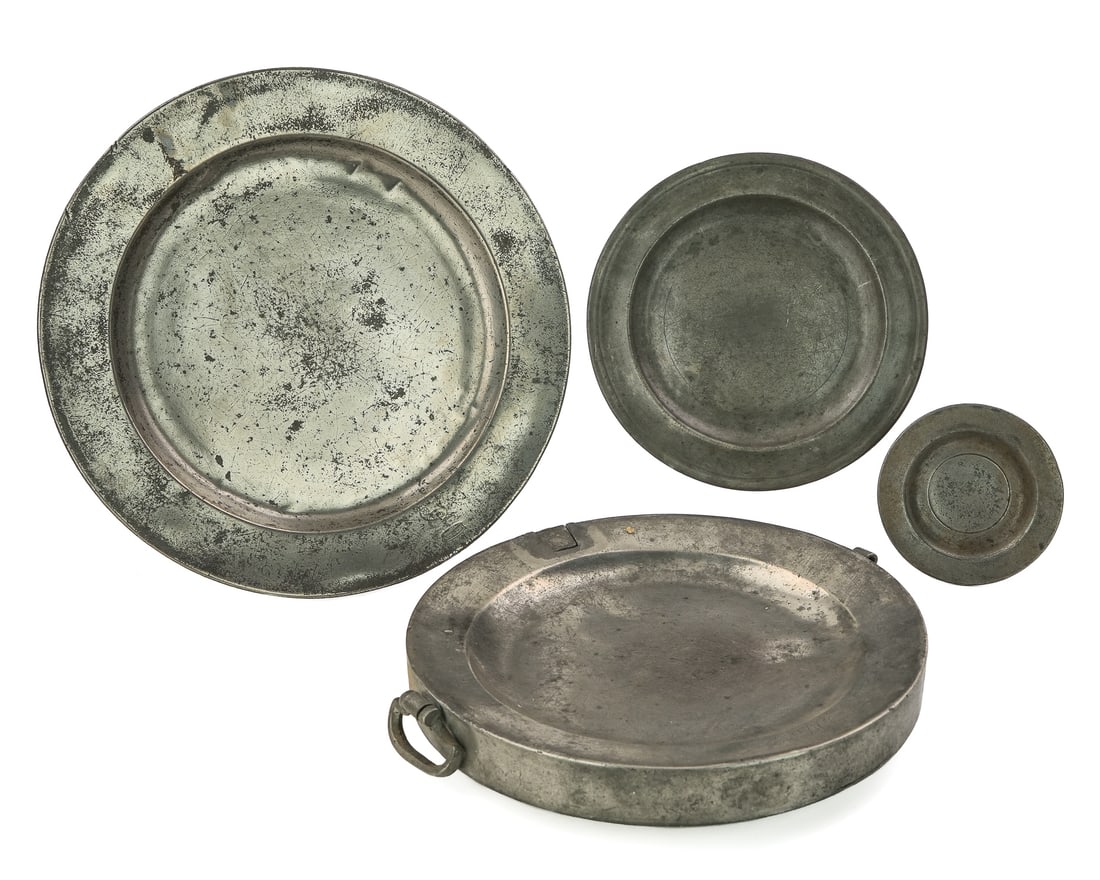 4 18thc Pewter Pieces (1 of 10)