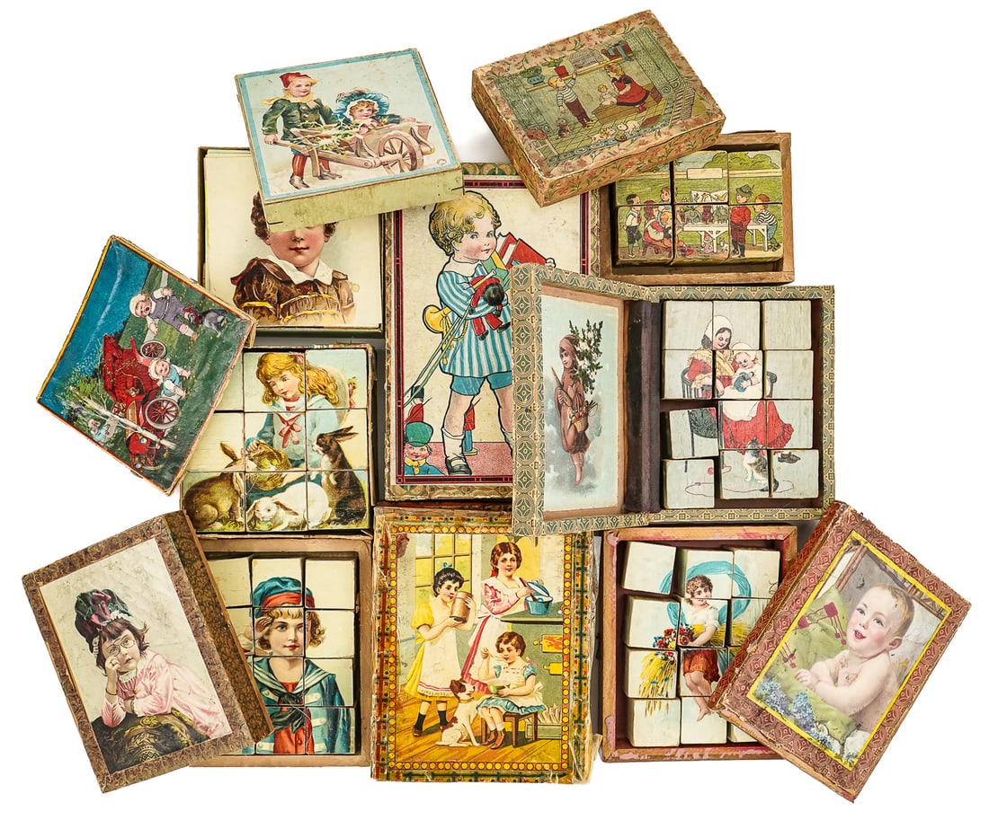 19th c Puzzle Block Sets (1 of 3)