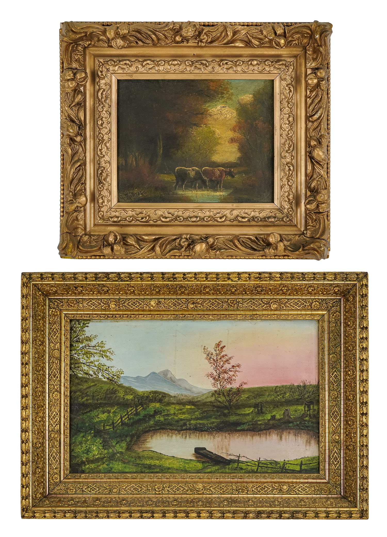 Andrew Millrose (Am 19th c) and another landscape (1 of 8)