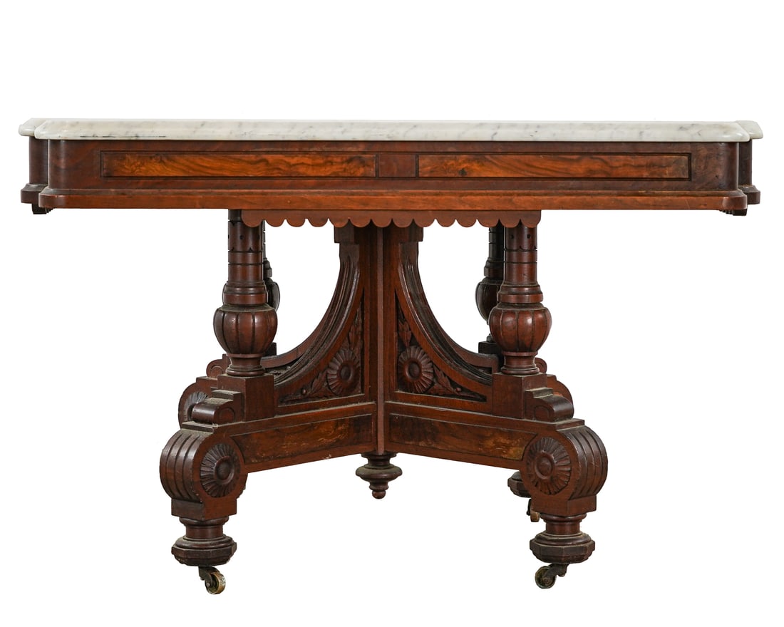 Low Marble Top Coffee Table (1 of 6)