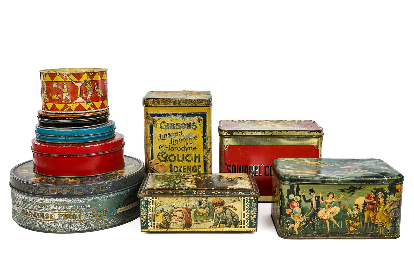 Tin Litho Advertising, Gift Containers (1 of 4)