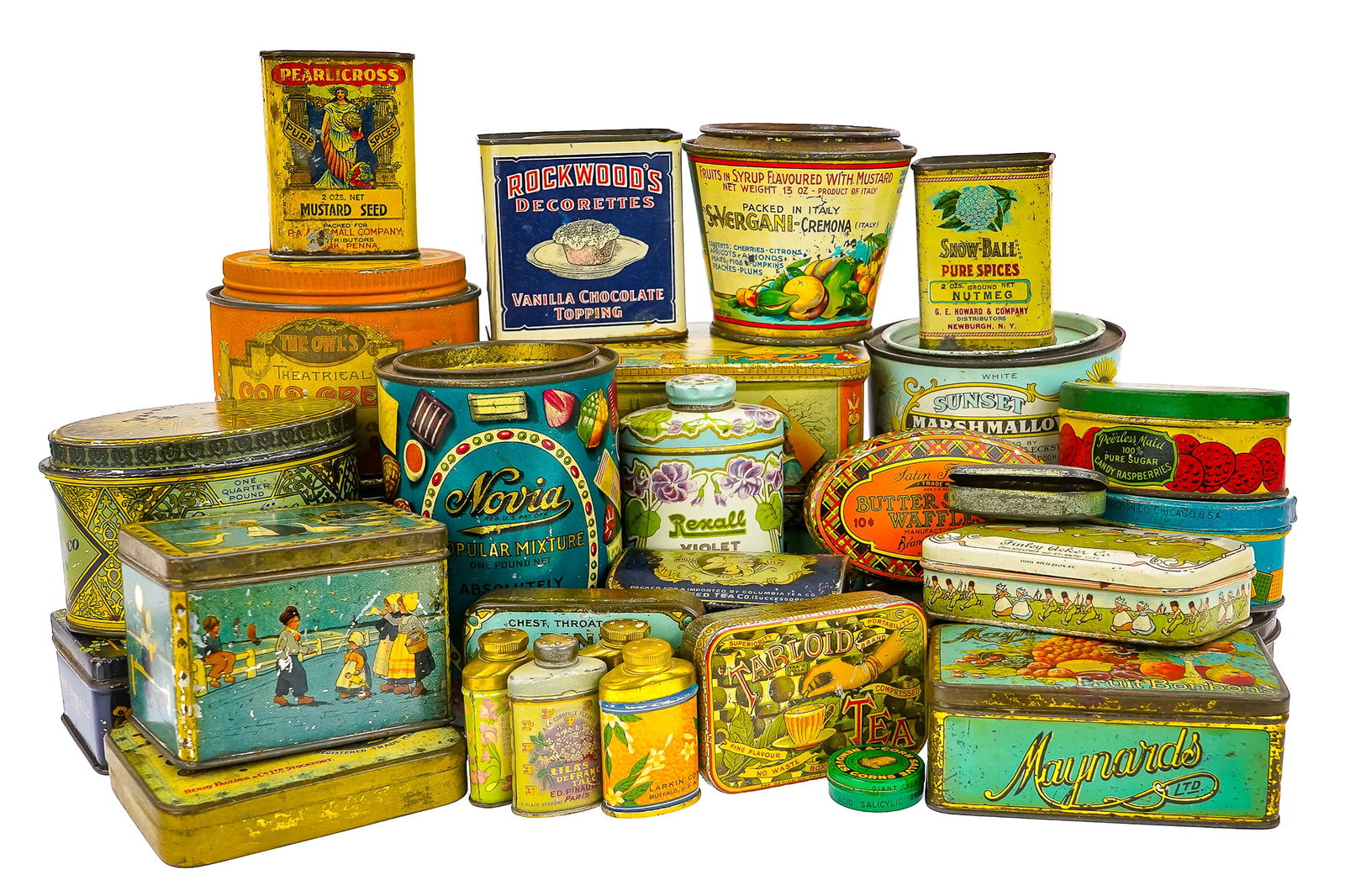Tin Litho Advertising, Gift Containers (1 of 3)