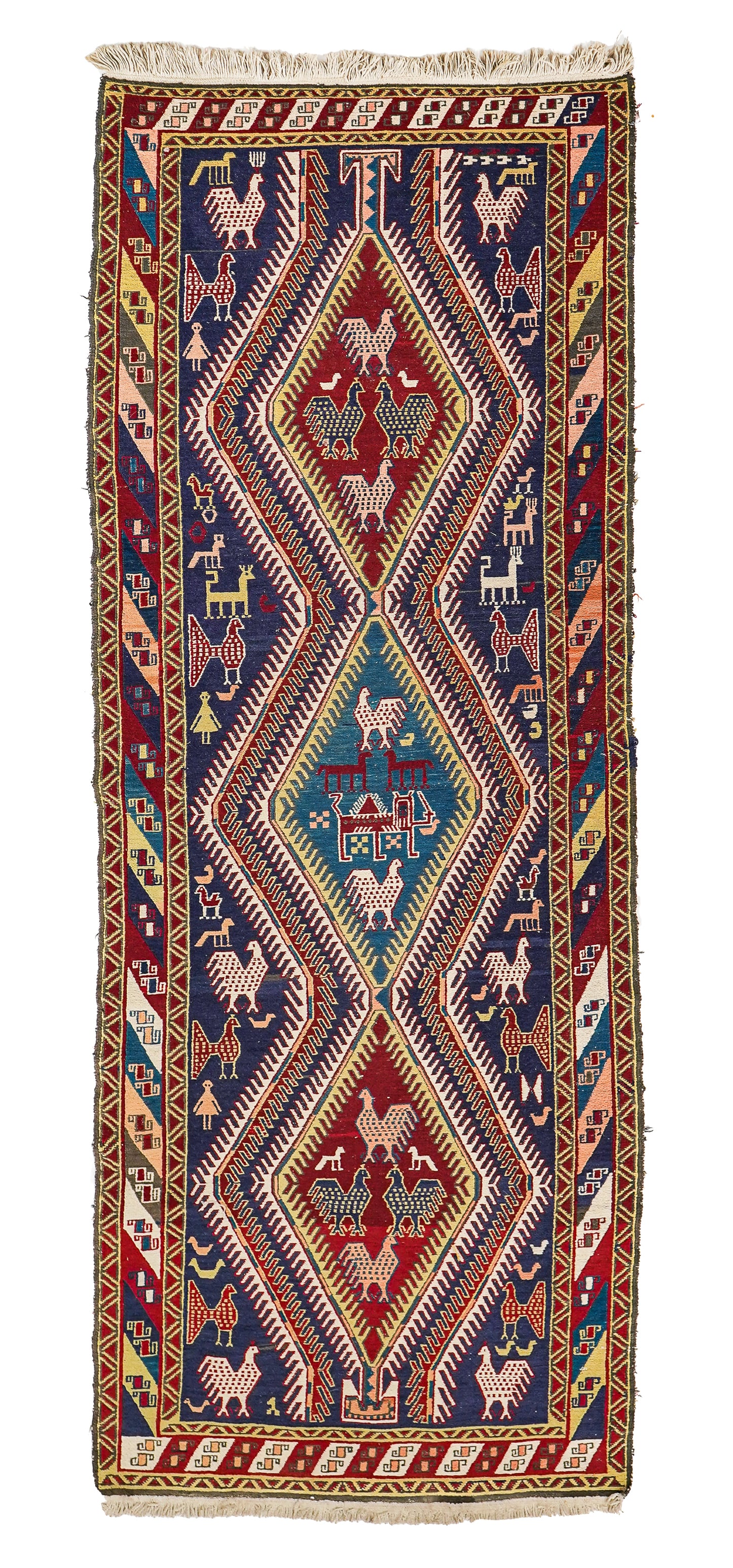 Late 20th c Flat Woven Tribal Runner (1 of 4)