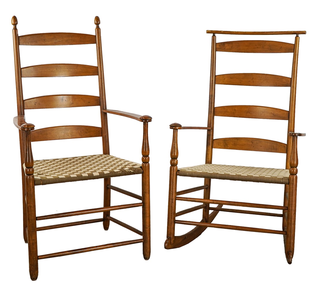 Pair of Shaker Reproduction Chairs (1 of 3)