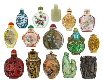 Collection 14 Chinese Snuff Bottles